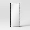 25"x65" Decorative Forged Metal Floor Mirror Black - Threshold™ - 3 of 4