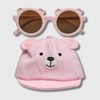 Wander & Dream Infant Bear Hat & Sunglasses Set for Boys & Girls (Infants) - 2 of 4