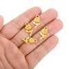 Unique Bargains Alloy  Elegant Sophisticated Jewelry Making Mini Rose Flower Pendants 50 Pcs - 4 of 4