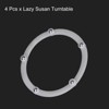 Unique Bargains Kitchen Acrylic Ball Bearings Annular Rotating Swivels Lazy Susan Turntable 4 Pcs - 3 of 3