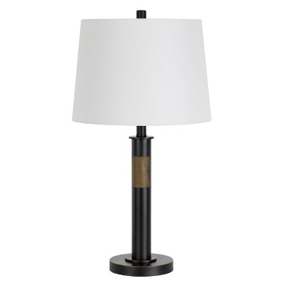 26" 3-way Summerfield Metal Table Lamp with Drum Hardback Shade Oil Rubbed - Cal Lighting