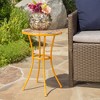 Iron Patio End Side Table with  Ceramic Tile Table Top for Garden Balcony Yard - 2 of 4