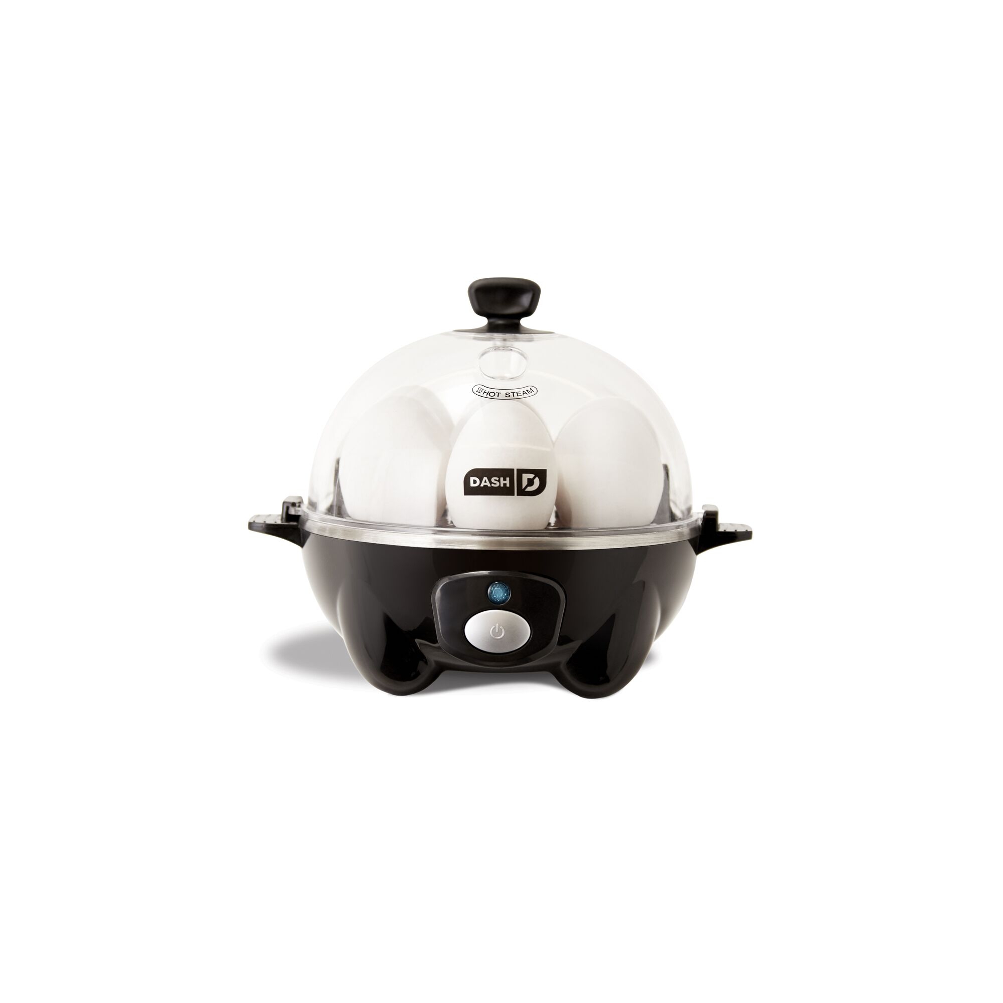 Dash 3-in-1 Everyday 7-Egg Cooker with Omelet Maker and Poaching - Black: Electric Egg Boiler, Hard Boiled & Poaching
