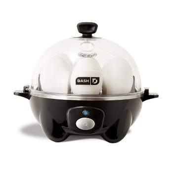 Dash 3-in-1 Everyday 7-Egg Cooker with Omelet Maker and Poaching - Black