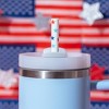 CharCharms 6pk 40oz Americana Pattern Straws - 2 of 4