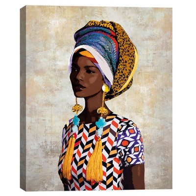 22" x 28" Chic Portrait Fari by Mark Chandon Unframed Wall Canvas - Masterpiece Art Gallery