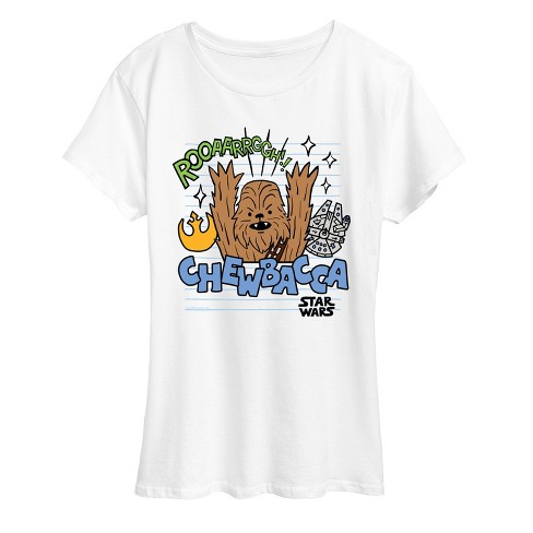 Women's - Star Wars - Scribble Chewy Short Sleeve Graphic T-Shirt - image 1 of 4