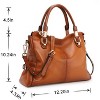 Soft Women Leather Purses and Handbags Satchel Tote Shoulder Bag - 2 of 4