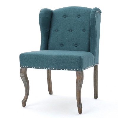 NicBex Linen Accent Chair,Upholstered Living Room Chairs with Button Tufted Backrest,Modern Armless Chair,Accent Chairs for Living Room