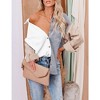 Womens Corduroy Shirts Casual Long Sleeve Button Down Blouses Tops - 3 of 4