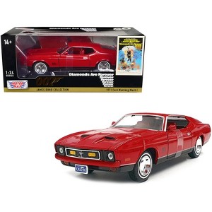 1971 Ford Mustang Mach 1 Red James Bond 007 "Diamonds are Forever" (1971) Movie 1/24 Diecast Model Car by Motormax - 1 of 4