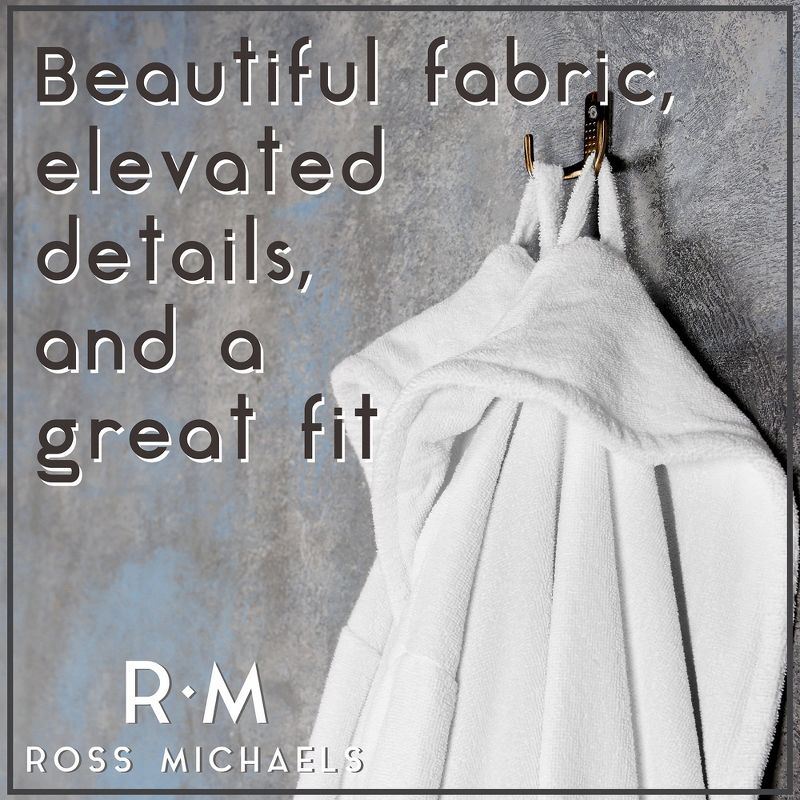 Ross Michaels - Men's Big & Tall Full Length Plush Luxury Bathrobe, 5 of 8