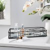 7"x14" Over the Tank Vanity Tray Black - Home Details - 3 of 4