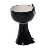 Transpac Dolomite 7.75 in. Black Halloween Cat Pedestal Bowl - 3 of 4