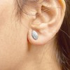 Haus of Brilliance 925 Sterling Silver 1/6 Cttw Diamond and Mirror Polish Pear Shape Stud Earrings - 4 of 4