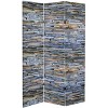 6" Double Sided Medieval Stone Canvas Room Divider Gray - Oriental Furniture - 3 of 4