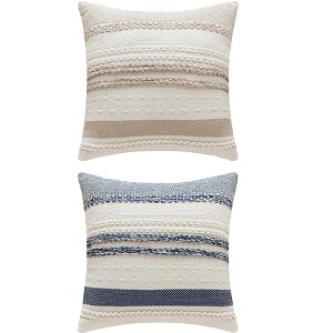 REGALWOVEN 2 Pcs Striped Decorative Throw Pillow Covers for Couch Bed Sofa Home Decor - 1 of 4