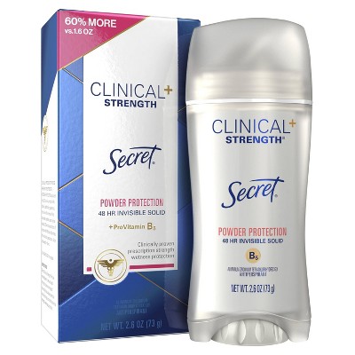 Secret Clinical Strength Invisible Solid Powder Protection Antiperspirant & Deodorant for Women 