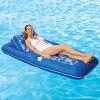 Aqua Leisure Premium Convertible Recliner Water Floats and Inflatables - Pineapple/Hibiscus Royal Blue - 4 of 4