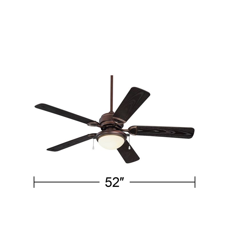 52" Casa Vieja Marina Breeze Industrial Rustic Farmhouse Indoor Outdoor Ceiling Fan with LED Light Oil Brushed Bronze Wet Rated for Patio Exterior, 4 of 8