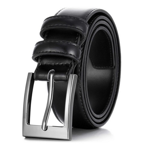Men's Dual Hoop Leather Belt - Ebon, Size : 30 (Waist: 28)