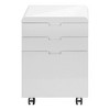 NicBex File Cabinet with Wheels,17.75 inch Wide Vertical Filing Cabinets with 3 Drawers,Office Cabinet for Home, Office,Brown/White/Gray/Black - 4 of 4
