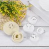 Unique Bargains Kitchen Bathroom Laundry Rubber Hanging Ring Sink Bathtub Drain Stoppers White - 3 of 4