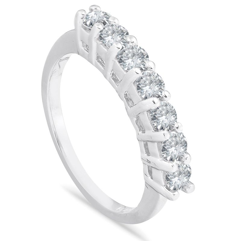 Pompeii3 950 Platinum 5/8 Carat Diamond Solitaire Prong Women's Wedding Ring, 2 of 6