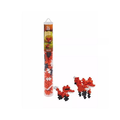 Plus-Plus Mini Maker Tube Red Fox 04141 Building Set 70pcs