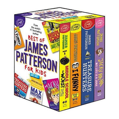 Best of James Patterson for Kids Boxed Set (with Bonus Max Einstein Sampler) - by  James Patterson & Chris Tebbetts & Chris Grabenstein (Hardcover)