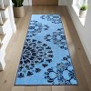 Bohemian Damask Medallion Non-Slip Washable Indoor Runner or Area Rug by Blue Nile Mills - 2 of 4