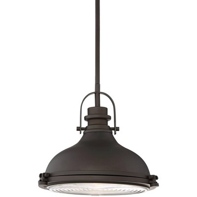 Possini Euro Design Bronze Dome Mini Pendant Light 11 1/2" Wide Industrial Rustic Urban Barn Fixture Kitchen Island Dining Room