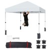 10 x 10 Pop Up Canopy, Beach Tent 3 Adjustable Heights, Easy Up Sun Shade w/ Wheeled Carry Bag, Outdoor Portable Shelter for Events, Parties, Camping - 2 of 4