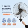 VEVOR Wall Mount Fan, 20 Inch, 3-speed High Velocity Max. 4650 CFM Oscillating Industrial Wall Fan, Commercial or Residential for Warehouse - 4 of 4