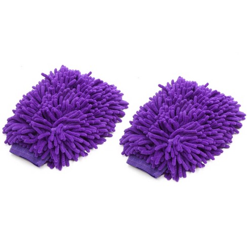 Microfiber Washing Glove, Great Absorption Pink Car Wash Mitt Double Sided  Scratch For Motorcycle For Furniture