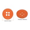 Unique Bargains Resin Craft Snap Round Flat 4-Hole Sewing Buttons 50 Pcs - 2 of 4