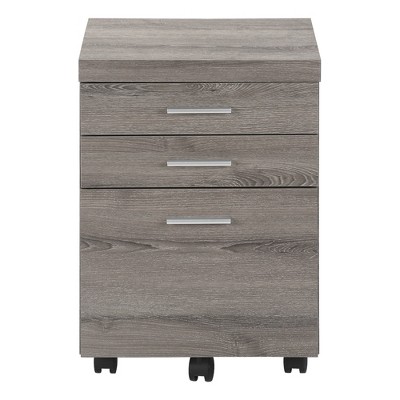 Grungis Modern File Cabinet with Wheels,Vertical Office Cabinet with 3 Drawers and Handles,Printer Stand for Home,Office