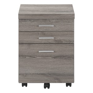 Grungis Modern File Cabinet with Wheels,Vertical Office Cabinet with 3 Drawers and Handles,Printer Stand for Home,Office - 1 of 4