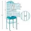 Yaheetech Roof Top Birdcage Parrot Cage with Detachable Rolling Stand Wrought Iron - 4 of 4