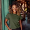 Dalix Salty Embroidery Cotton Tee Short Sleeve Casual Shirt Spring Summer Everyday Womens - 3 of 4