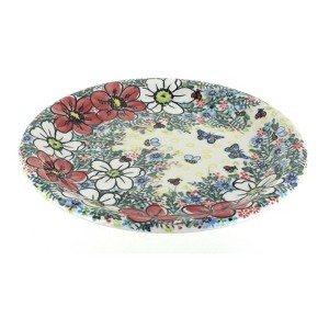 Blue Rose Polish Pottery Vena Dinner Plate - 1 of 2