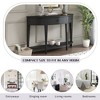 NicBex Modern Curved Console Table for Entryway,Sofa Table with 3 Drawers & 1 Bottom Shelf,Entryway Table for Entrance,Hallway,Living Room - 3 of 4