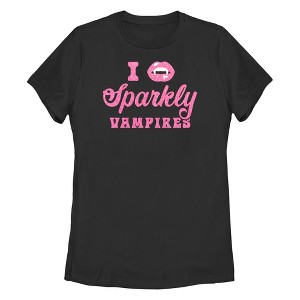 Womens Lost Gods I Love Sparkly Vampires T Shirt - 1 of 4