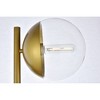 Elegant Lighting Eclipse 3 Lights Brass Floor Lamp With Clear Glass - 4 of 4