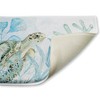 Stupell Industries Turtle In The Sea Printed Plush Bath Mat And Bath Rug, Design By Kim Allen, 18"X30" - 2 of 4