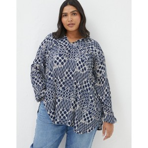 FatFace Women's Plus Size Georgie Patchwork Geo Tunic - 1 of 3