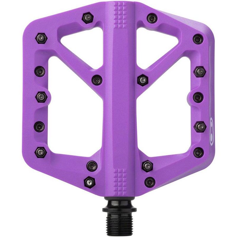 Crank Brothers Stamp 1 Platform Pedals 9/16" Composite Body Hex Pins Purple LG, 2 of 3