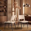 GDFStudio DuBois Modern Metal and Faux Leather Upholstered Dining Chair(Set of 2) - 2 of 4