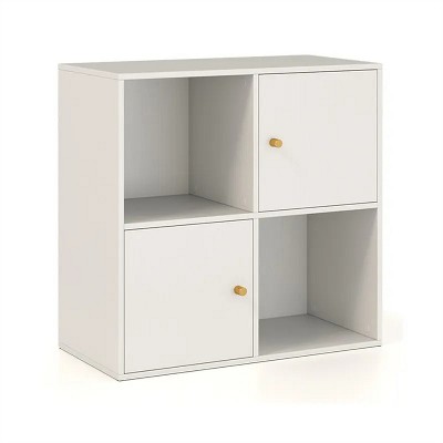 Household Decor 3-Tier Bookcase with Cabinets
