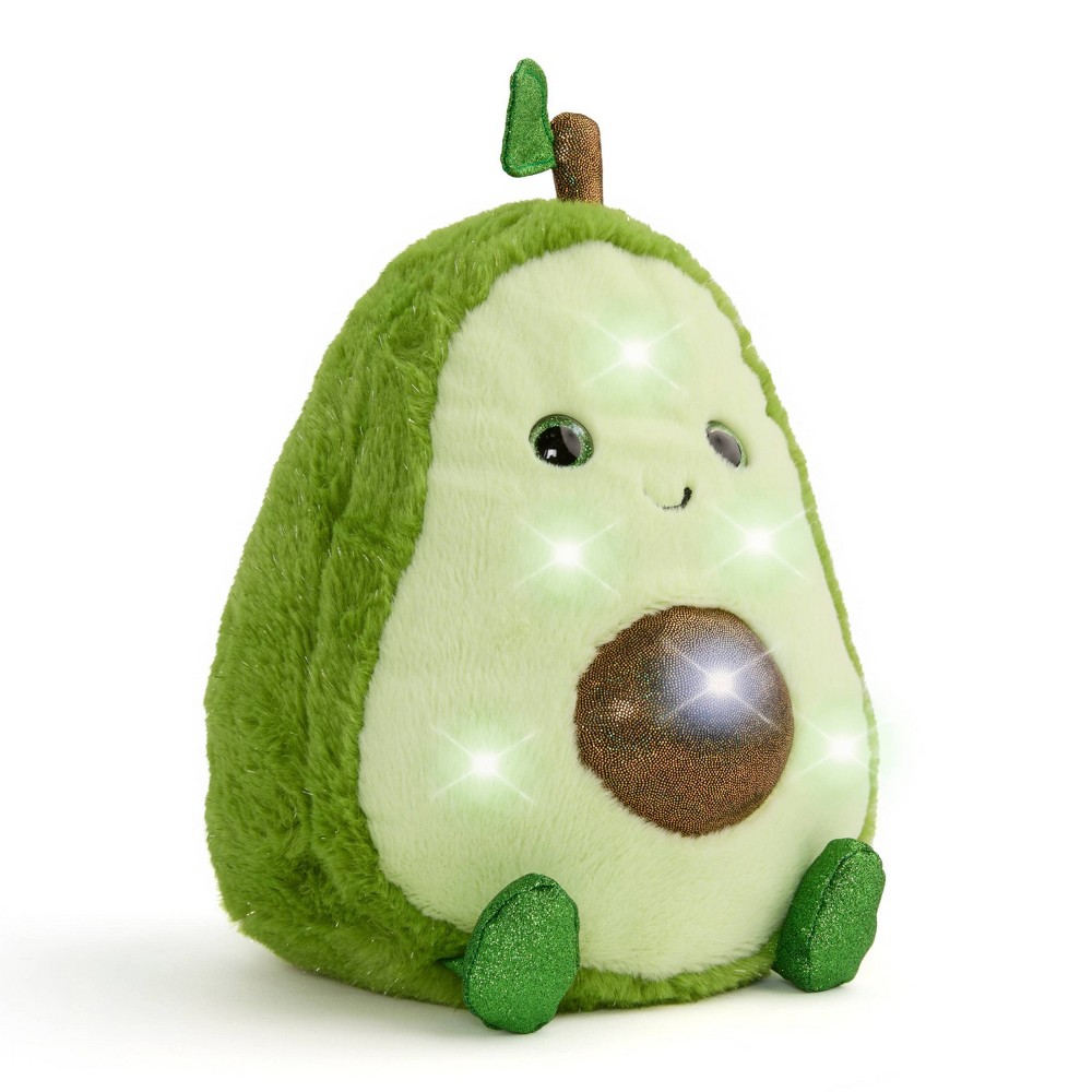 FAO Schwarz 11" Glow Brights Plush LED with Sound Avocado